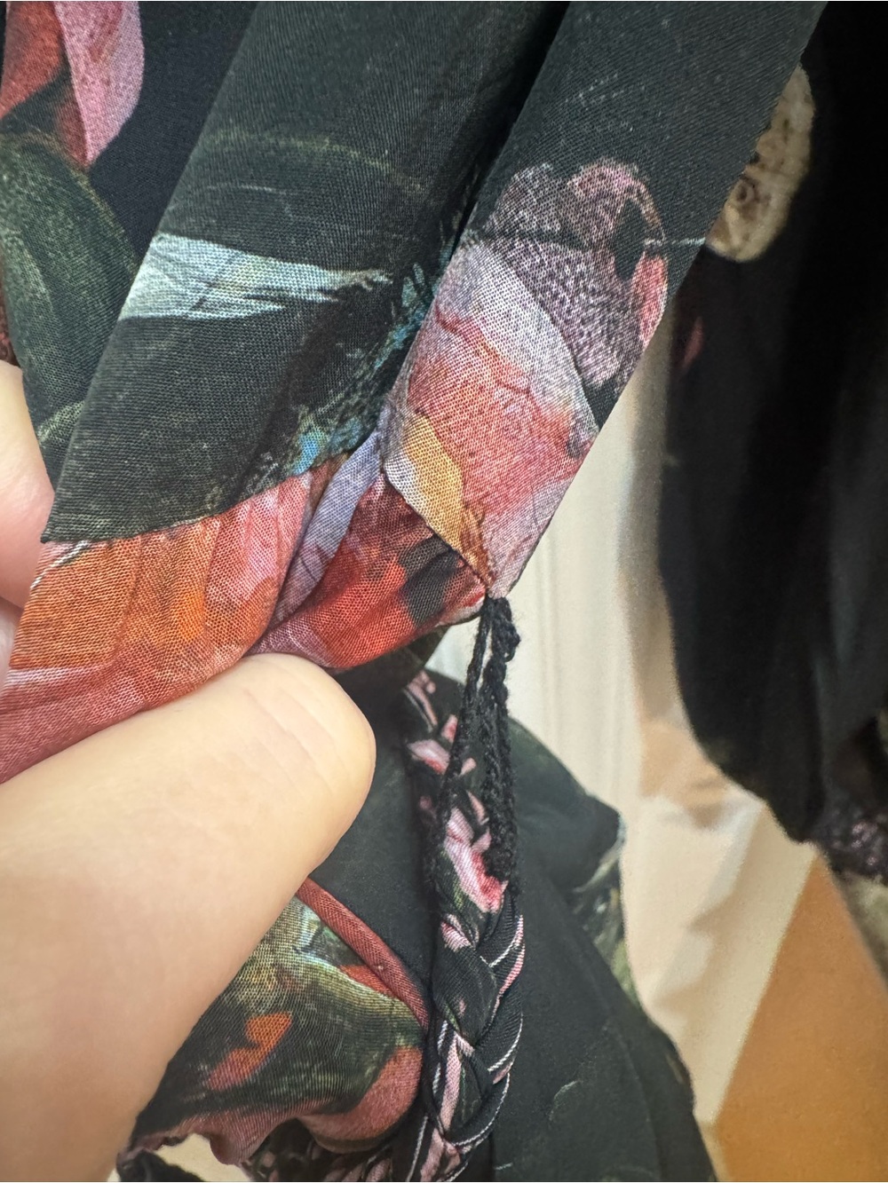 Alice + Olivia Black Antonette Mini Floral Dress - Picture 4 of 4